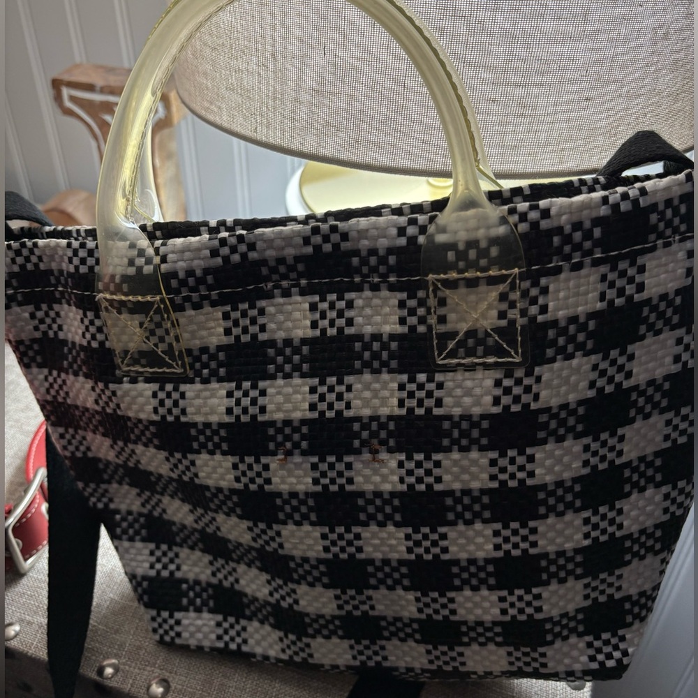 NWT Madewell small beach tote checkered